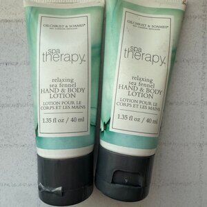 2 X Gilchrist & Soames Spa Therapy Sea Fennel Hand and Body Lotion- 1.35 oz. EAC